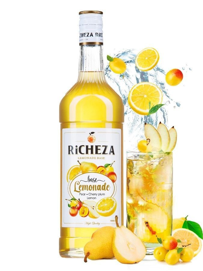 Сироп RICHEZA Груша-Алыча-Лимон для лимонадов, коктейлей, 1 л #1
