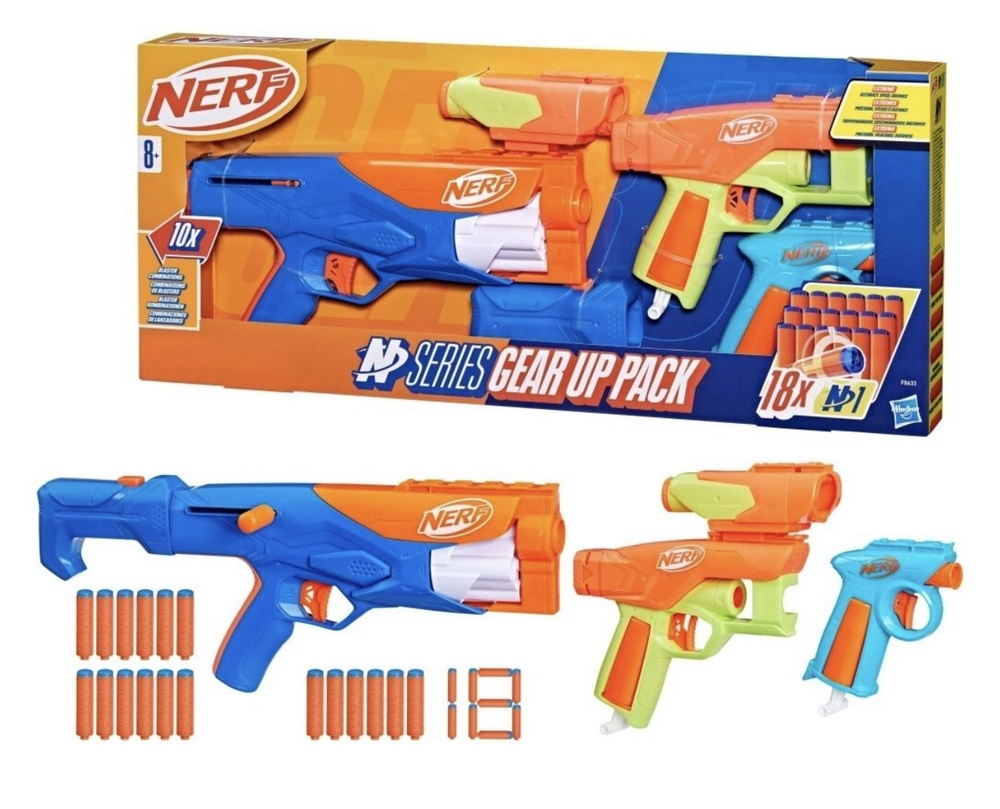 Бластер Nerf N Series Gear Up Pack (F8633) купить на OZON по