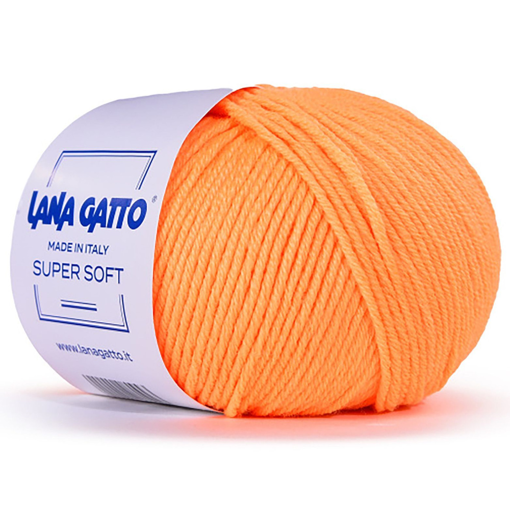 2 Мотка, Lana Gatto SUPER SOFT, 100% Чистая экстратонкая мериносовая шерсть / 50 гр. - 125 м., Цвет 14472 #1