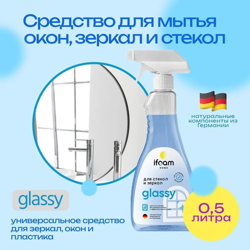 770500 Спрей для стекол, зеркал и пластика "GLASSY" (0,5л) #1