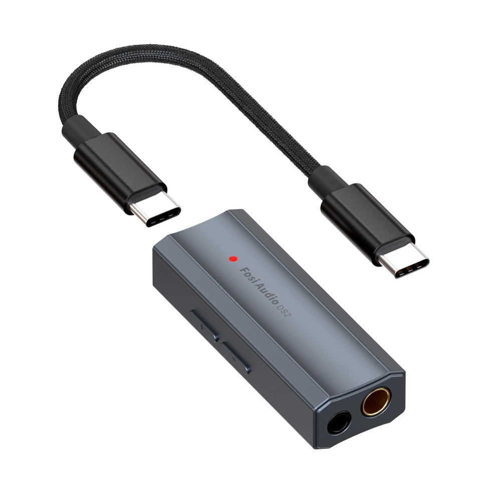 Fosi Audio DS2 USB C к AUX Усилитель для наушников ЦАП-конвертер Разъем 3,5 мм Аудио двойной выход DSD256 #1