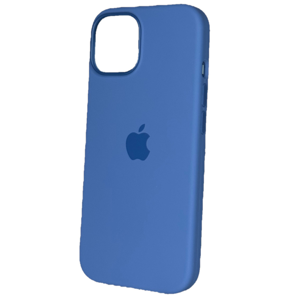 Silicone Case для Iphone 13 PRO, Оригинальный Силиконовый Чехол с MagSafe, с анимацией (NFС), цвет Голубая #1