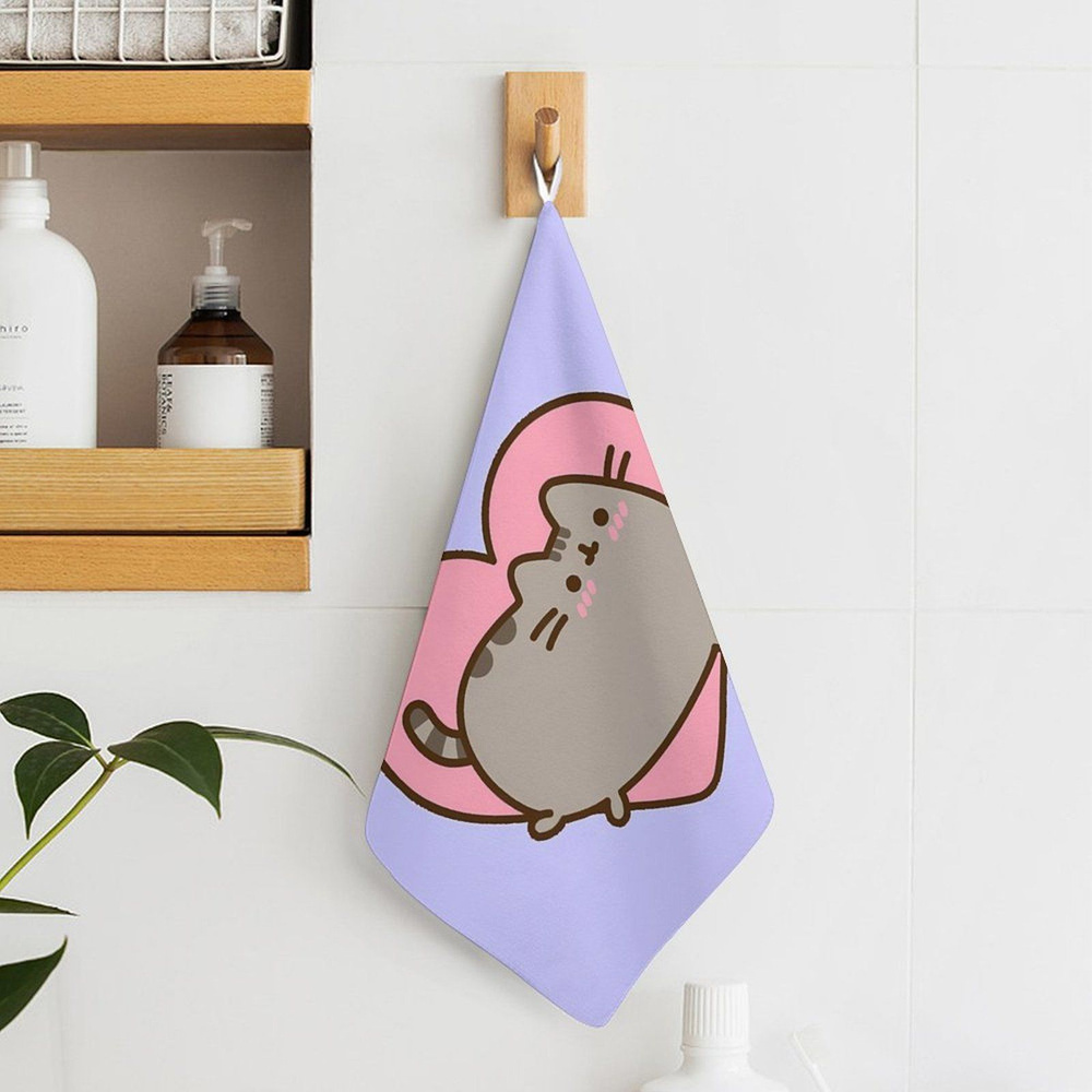 Pusheen Полотенце кухонное, Махровая фактура, 30x30 #1