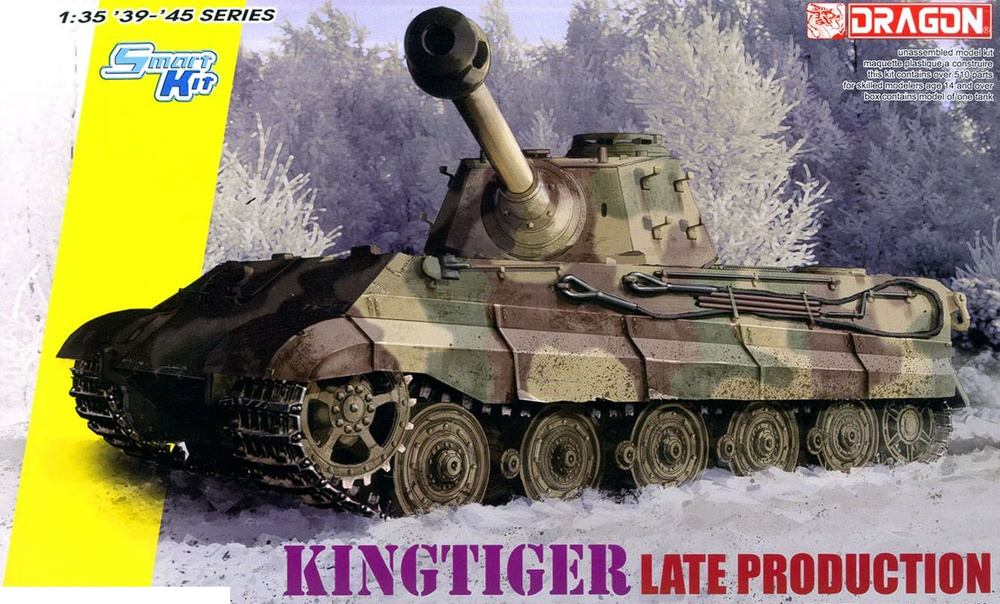 6900Д Сборная модель KINGTIGER LATE PRODUCTION w/NEW PATTERN TRACK s.Pz.Abt. Dragon #1