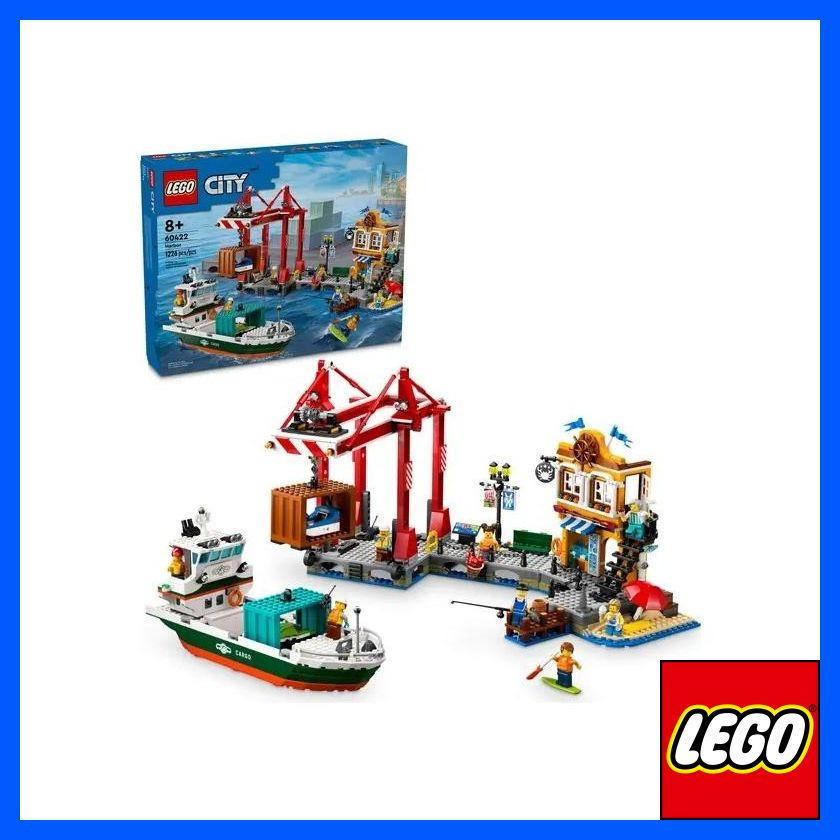 Конструктор LEGO City 60422 морской порт с грузовым кораблем #1