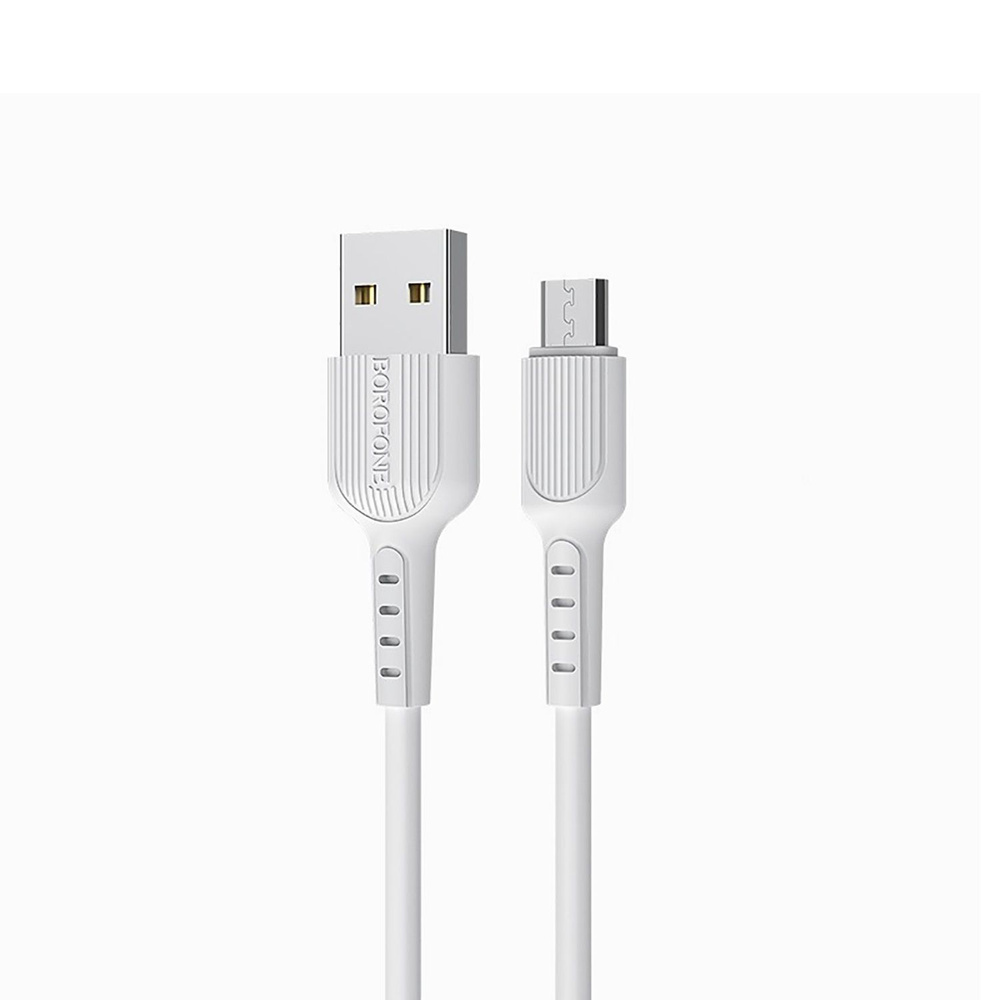 Кабель USB MicroUSB Borofone BX16 <белый> #1