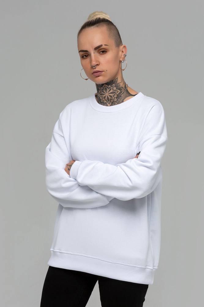 Свитшот Магазин Толстовок Sweatshirt oversize demiseason, 320гр. Свитшот оверсайз, без начеса, демисезон #1