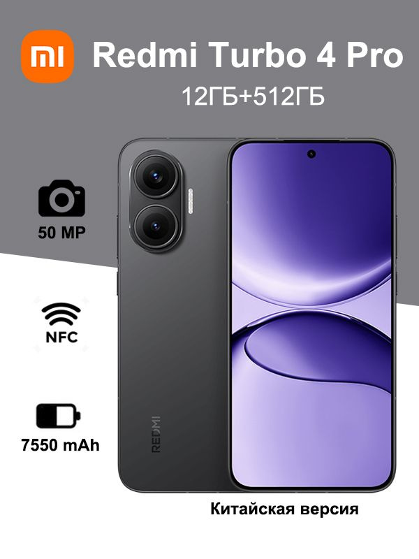 Смартфон Redmi Turbo 4 Pro (CN), Snapdragon 8s Gen4, поддерживает