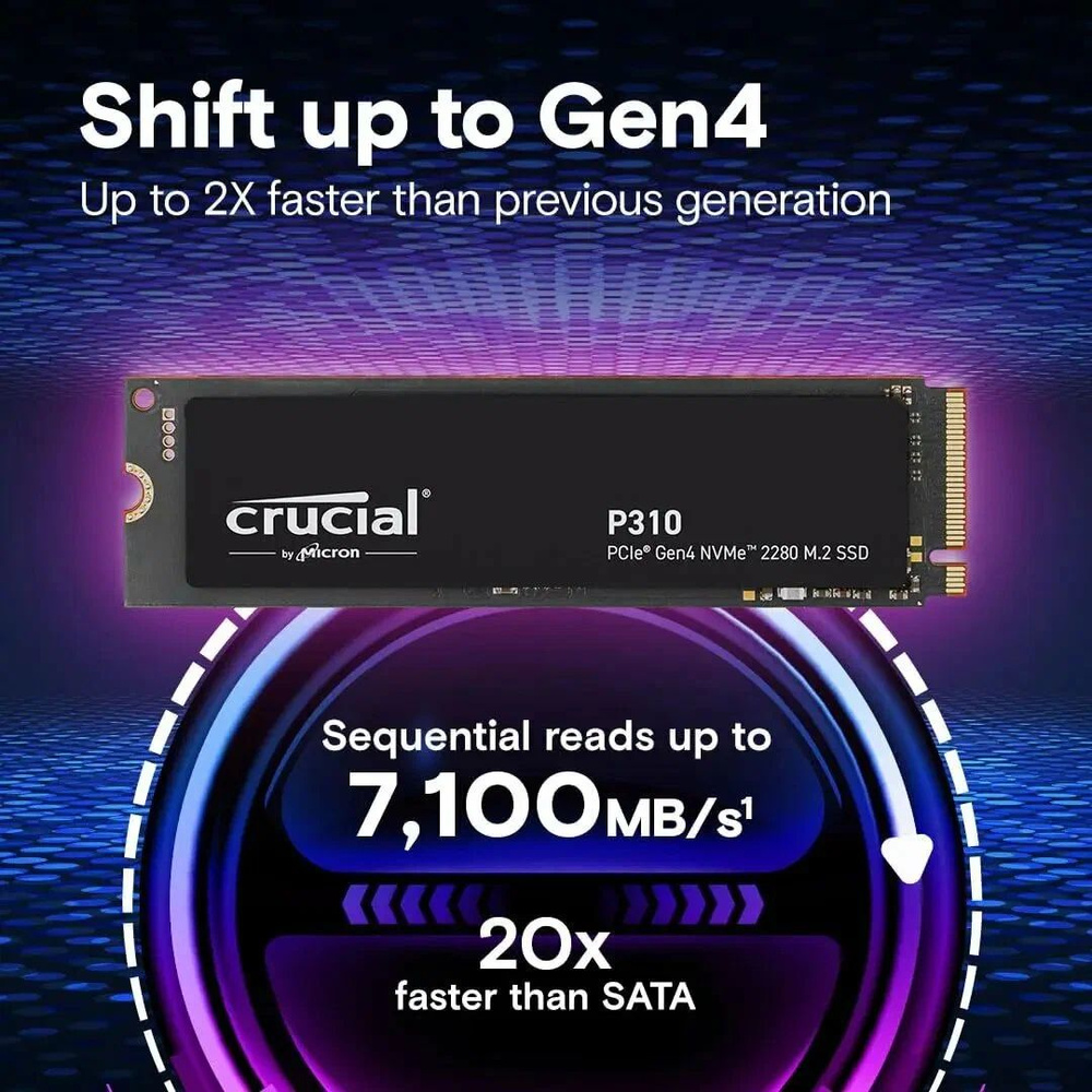 2 ТБ Внутренний SSD-диск Crucial 2280 P310 (P310) купить c