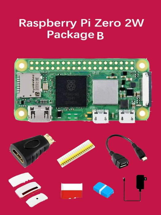 Raspberry Pi Zero 2W с 1 ГГц четырехъядерным процессором ARM(KIT 2 ...