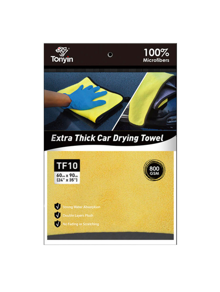 TF10 Автополотенце для мойки и сушки 60*90 CORAL VELVET CLEANING & DRYING TOWEL TONYIN #1