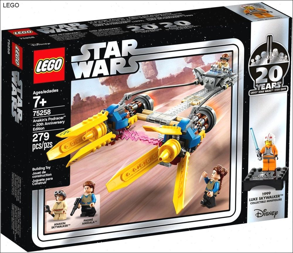 Конструктор LEGO Star Wars 75258 Гоночный под Энакина выпуск к 20-летнему юбилею #1