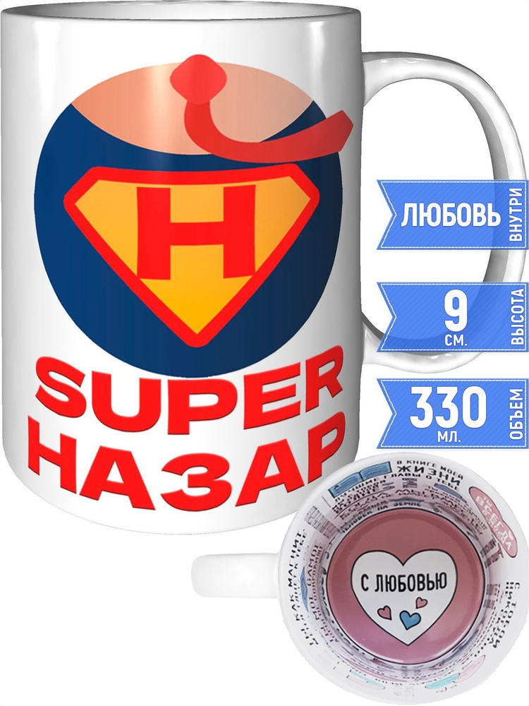 Кружка супер Назар - внутри признания в любви #1