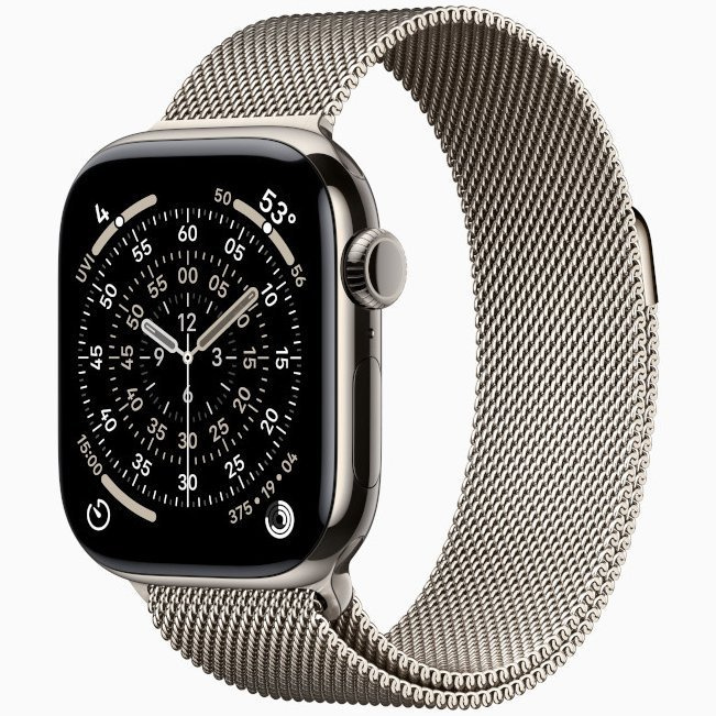 Умные часы Apple Watch Series 11 46 мм Natural Titanium Case, Natural Milanese Loop M/L MFD04 #1