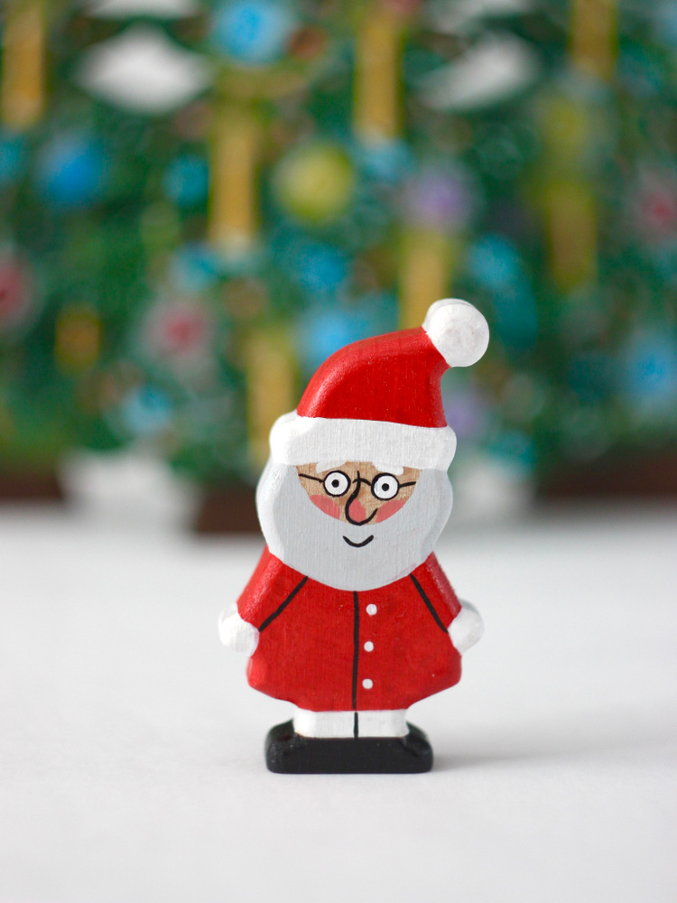 Дед Мороз деревянная фигурка. Для адвент календаря #1