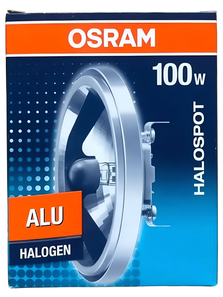 Lot D'ampoules Halogènes Osram Halospot 111 12V 75W G53 – Blanches Chaudes, Neuves