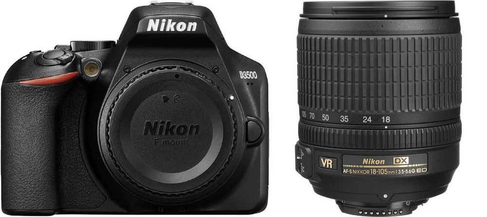 Зеркальный фотоаппарат Nikon D3500 kit 18-105 VR купить на OZON по