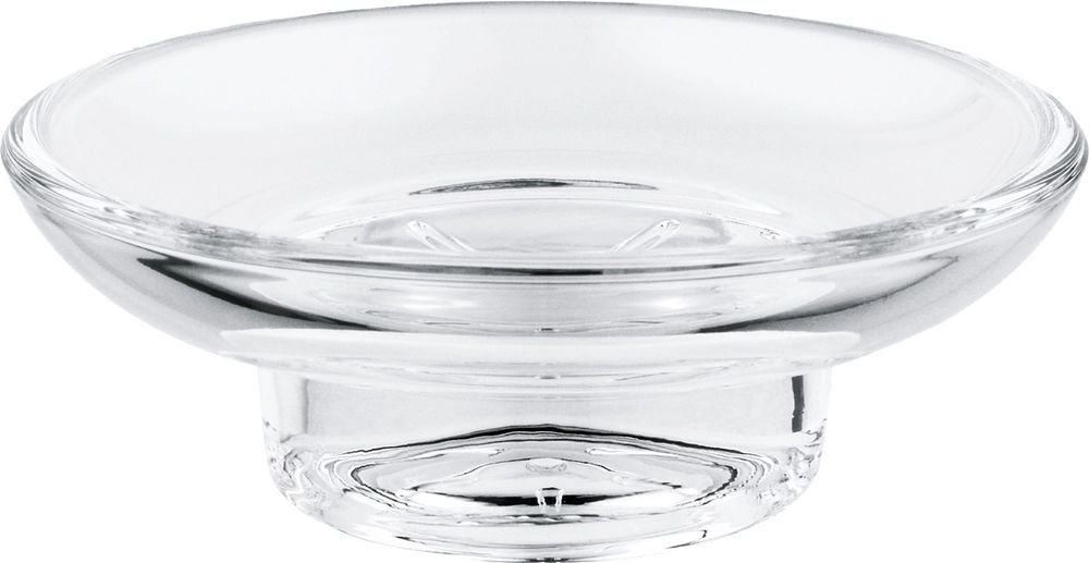Мыльница Grohe Essentials 40368001 настенная, стеклянная, настольная, круглая #1