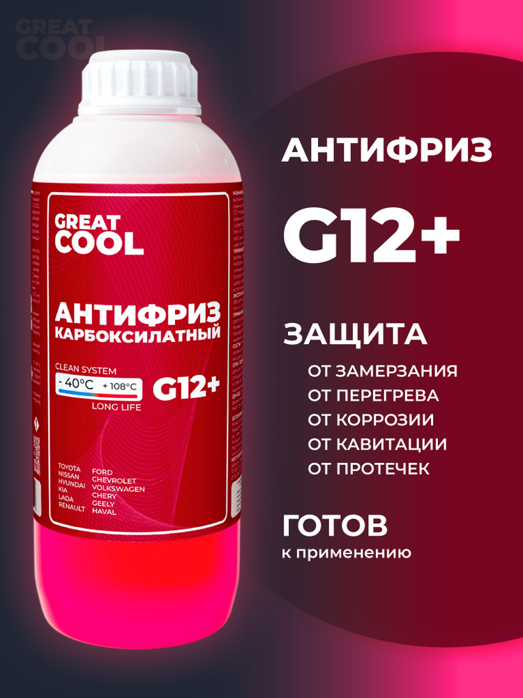 Антифриз-40 красный G12 1кг