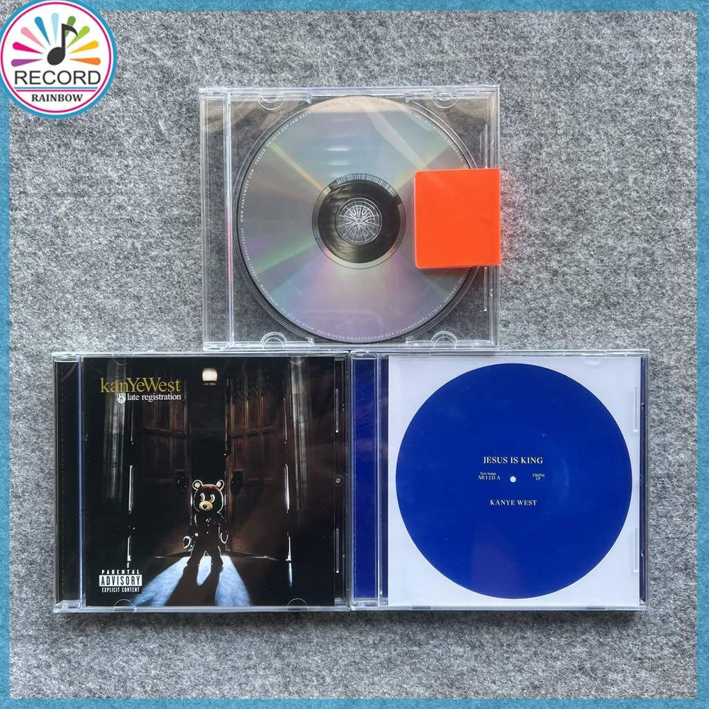 CD Kanye West Late Registration, Yeezus, Jesus Is King 3 Albums Set CD Альбом Совершенно новый #1