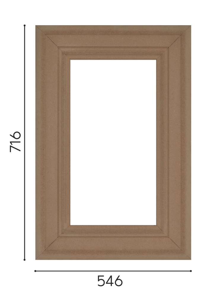 Фасад мебельный МДФ под покраску витрина #1