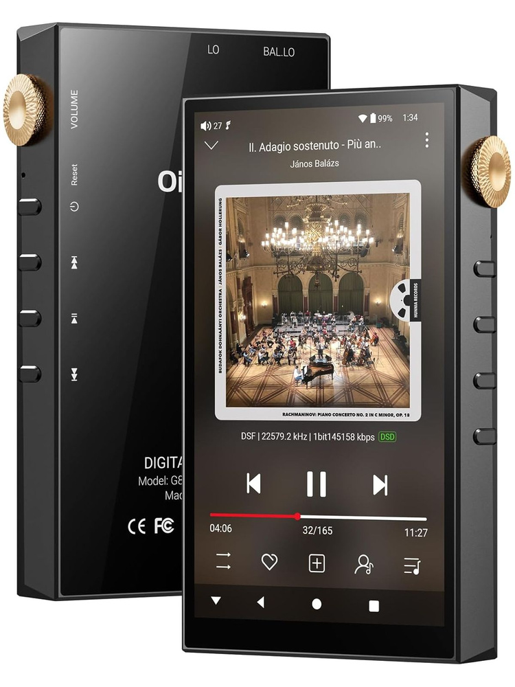 Oilsky 160 ГБ HiFi Hi-Res Audio Player, Bluetooth и WiFi, 4,4 мм