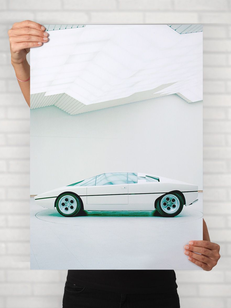 Плакат на стену для интерьера Легенды Авто (Ламборгини Браво - Lamborghini Bravo) - Постер по машине #1