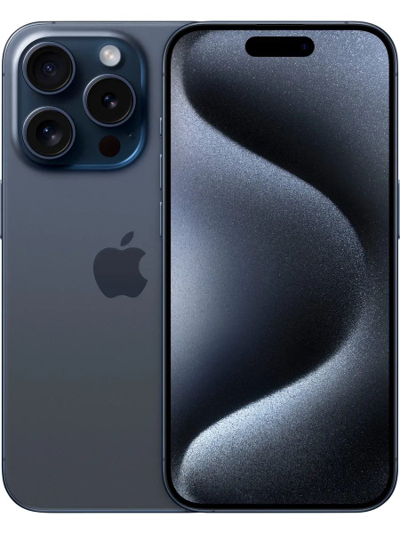 Apple Смартфон iPhone 15 Pro 128 SIM + eSIM 8/128 ГБ, Nano-SIM, eSIM, синий