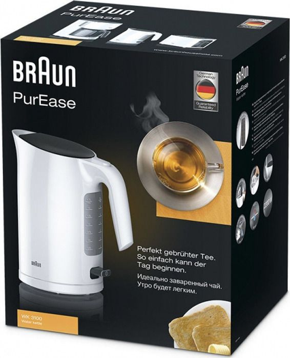 Чайник Braun WK 5100 WH купить на OZON по низкой цене (1616326499)