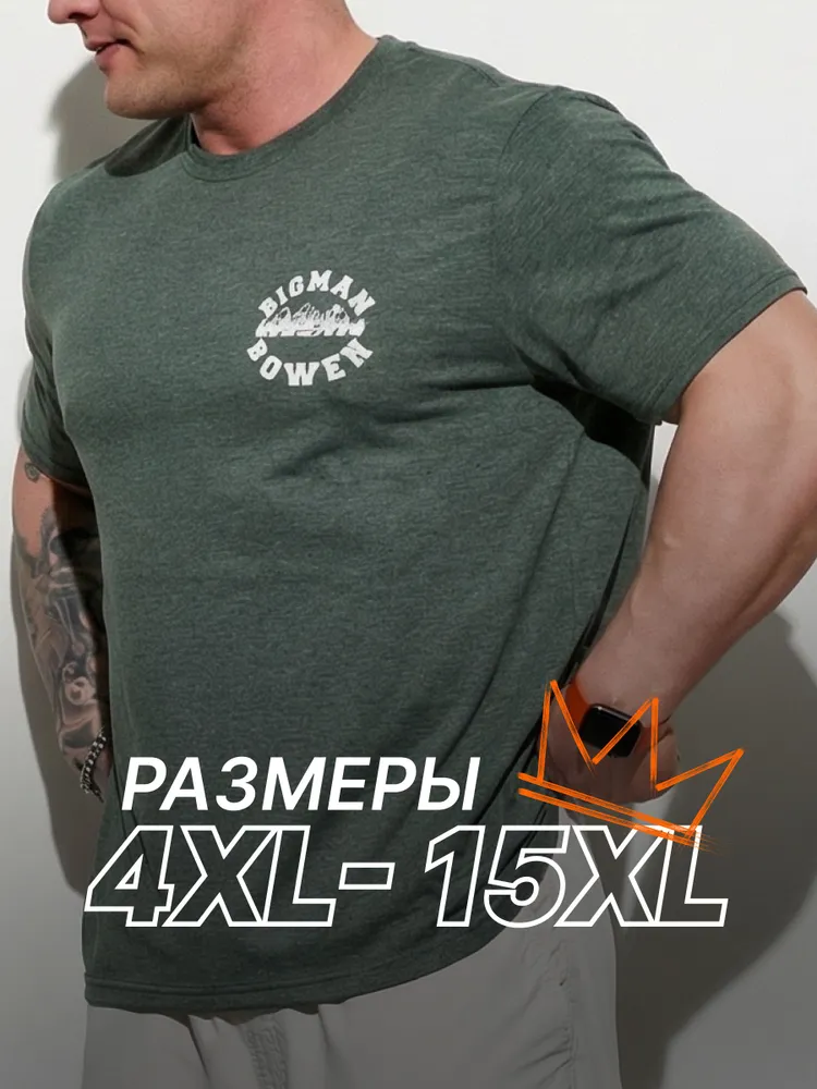 Футболка MR. BIGMAN больших размеров 58-80, хлопок
