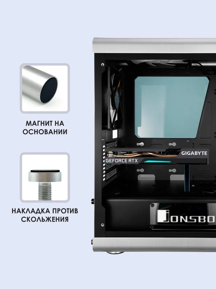 Подставка для видеокарты 48-80 мм., черный, черный, фото 2
