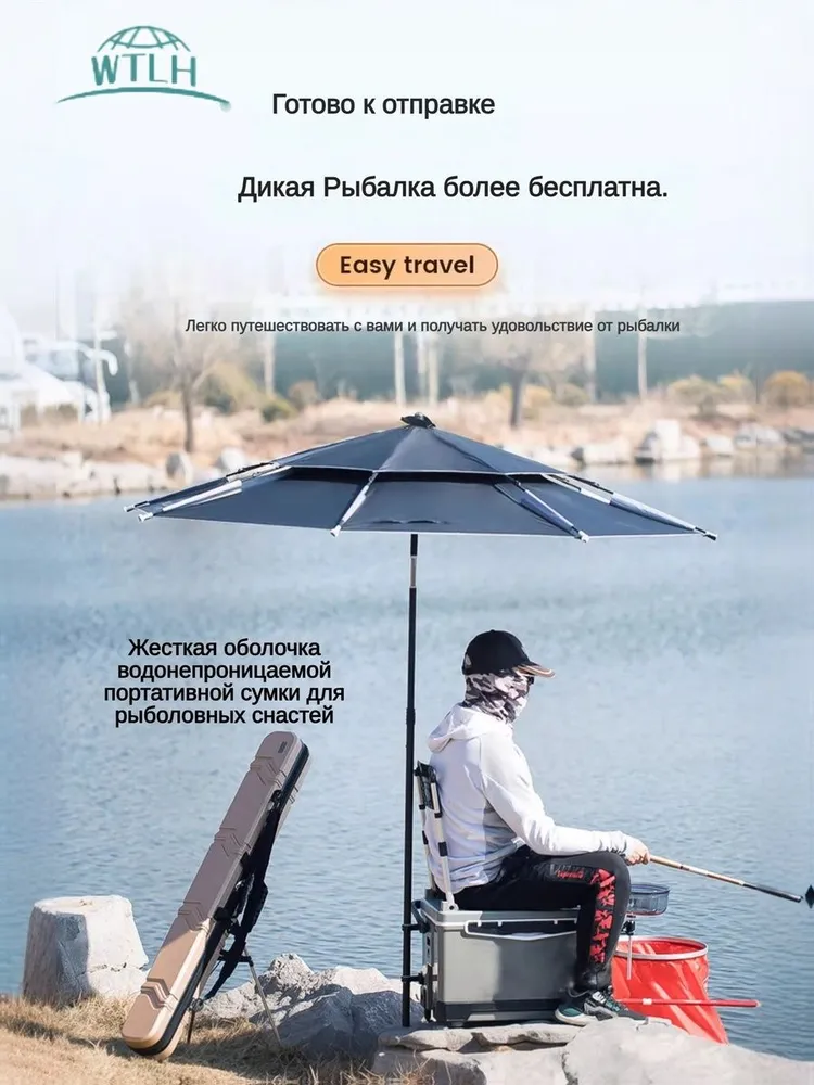 Твердая оболочка водонепроницаемой портативной удочки сумка для рыболовных снастей, вариант, фото 3