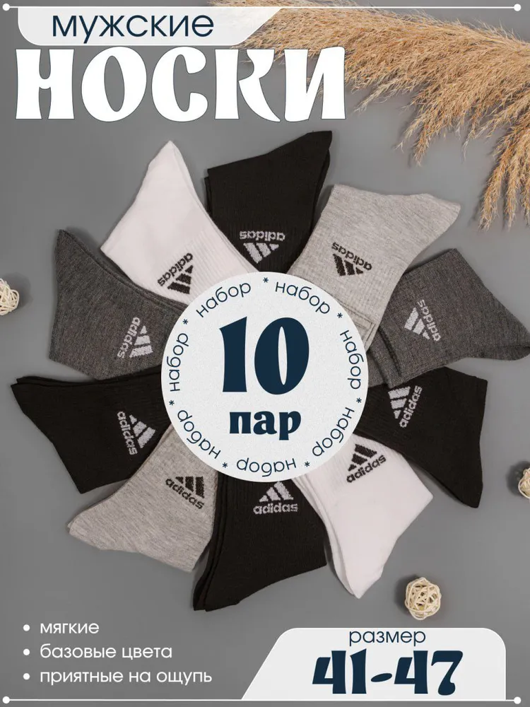 Носки мужские, 10 пар