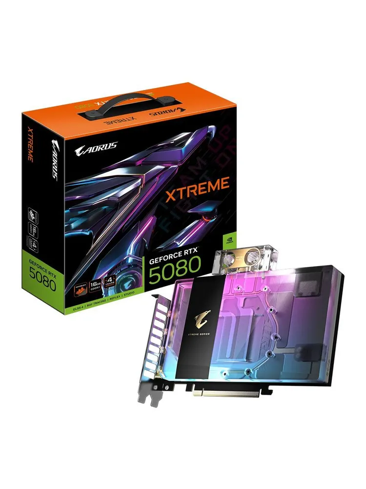 Gigabyte Видеокарта GeForce RTX 5080 16 ГБ (GV-N5080AORUSX WB-16GD)