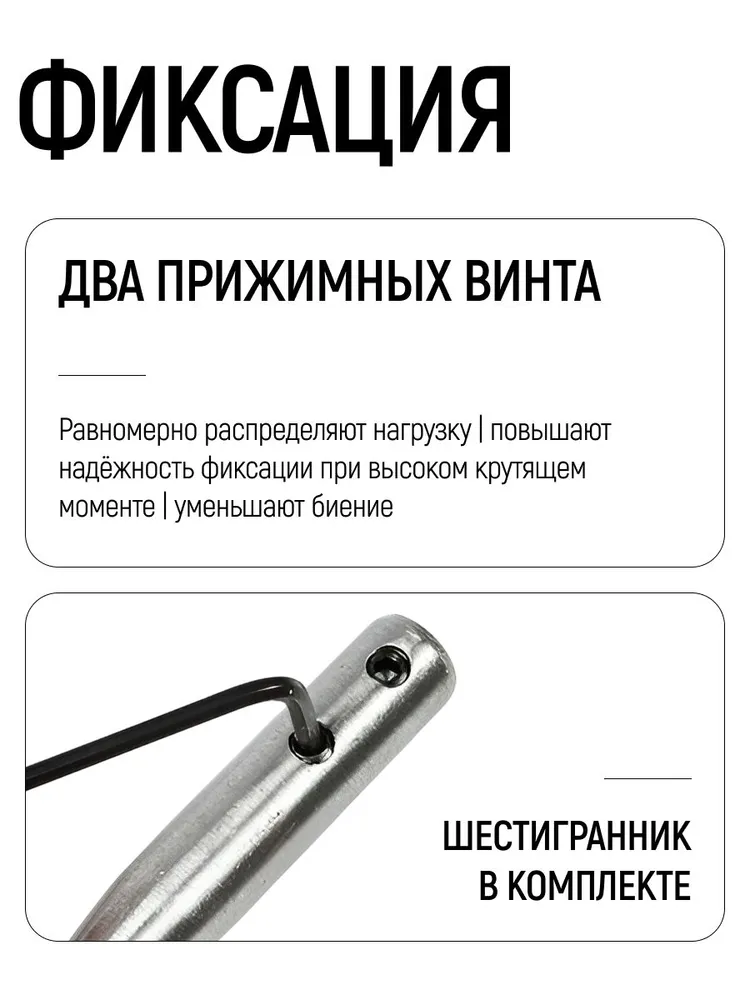Удлинитель для перовых сверл 300 мм с шестигранным хвостовиком и ключом FIT, 300, фото 4