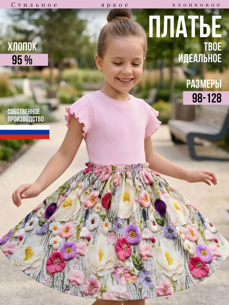 Платье ДЕТИ В ЦВЕТЕ