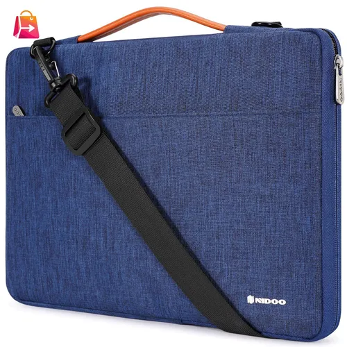 Сумка для ноутбука 15.6 дюймов Водонепроницаемость дюймов и документов c плечевым ремнем,Синий