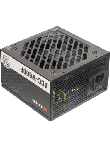 ACCORD ACC-W600P Блок питания , 600Вт, 80 PLUS WHITE, 120мм, черный