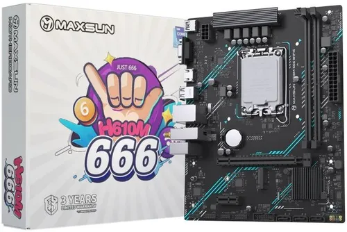 Материнская плата Maxsun H610M 666 WIFI6 ARGB