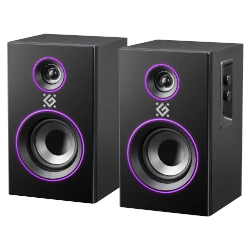 Акустическая 2.0 система Defender Solar 20 black (20Вт, bluetooth, питание 230В) (5721)