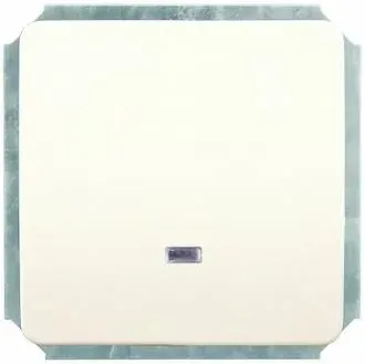 Gusi Electric Extra Механизм переключателя 1- клавишного проходного с зеленым светоиндикатором, белы