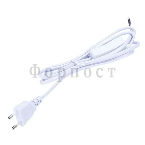 Кабель-провод светодиодного выключателя освещения EU Plug с переключателем включения / выключения дл