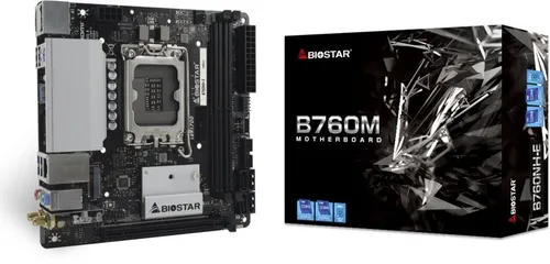 Материнская плата Biostar B760NH-E, LGA 1700, DDR5, mITX , Intel B760 (B760NH-E)