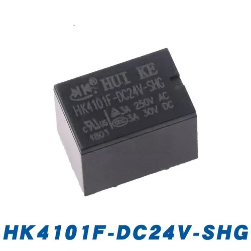 2pcs Реле HK4101F-DC24V-SHG 5 пинов 3A Одна группа переключения
