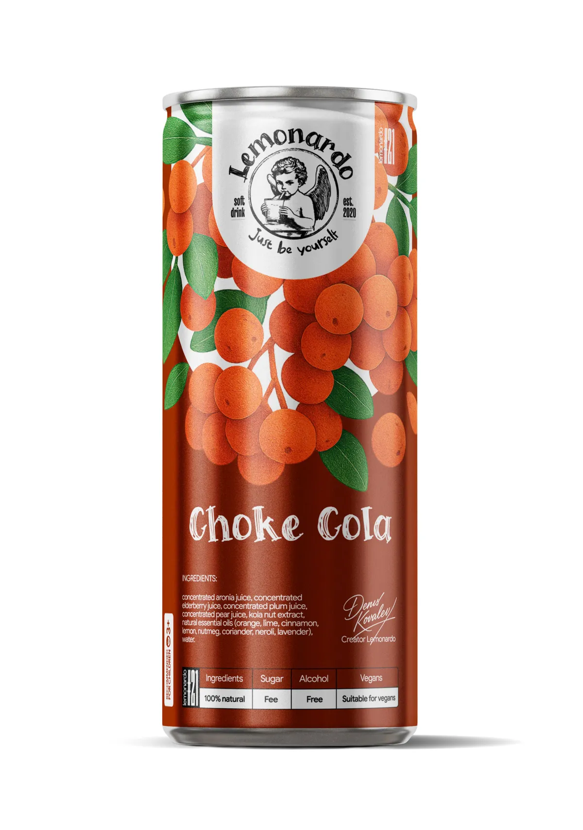 Натуральная кола из черноплодной рябины / Lemonardo Choke Cola