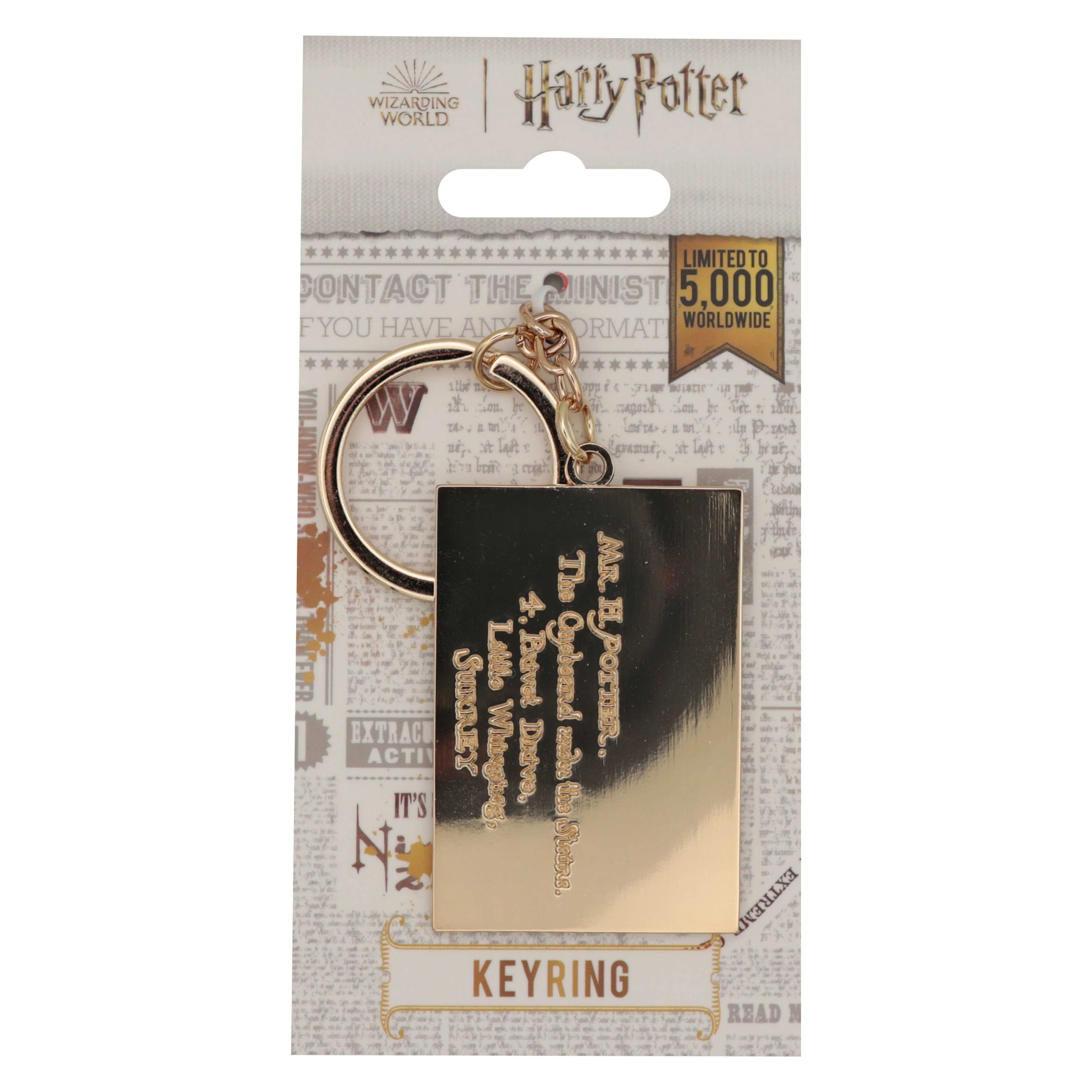 Коллекционный металлический брелок Письмо из Хогвартса Harry Potter
