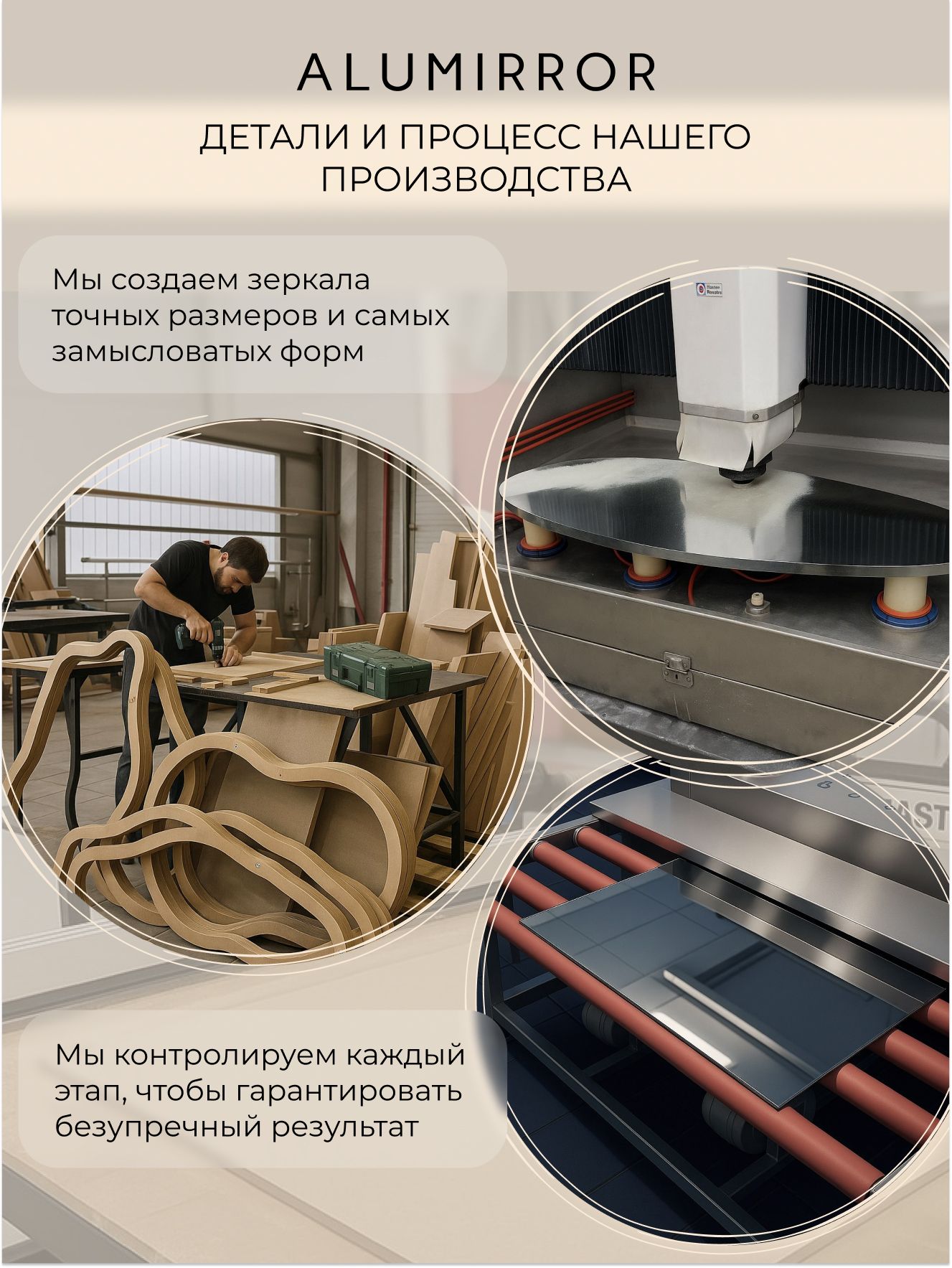 Зеркало настенное 90х53 см. холодный свет 6000К фигурное с подсветкой М12 ALUMIRROR — фото 14