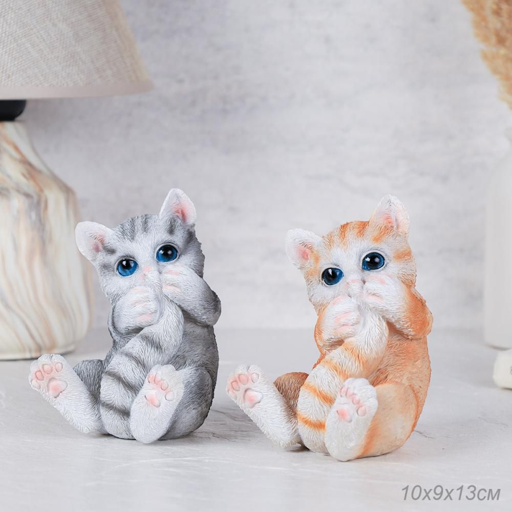 Статуэтка Кошечка, полимерный материал, 13 х 4,8 х 13 см