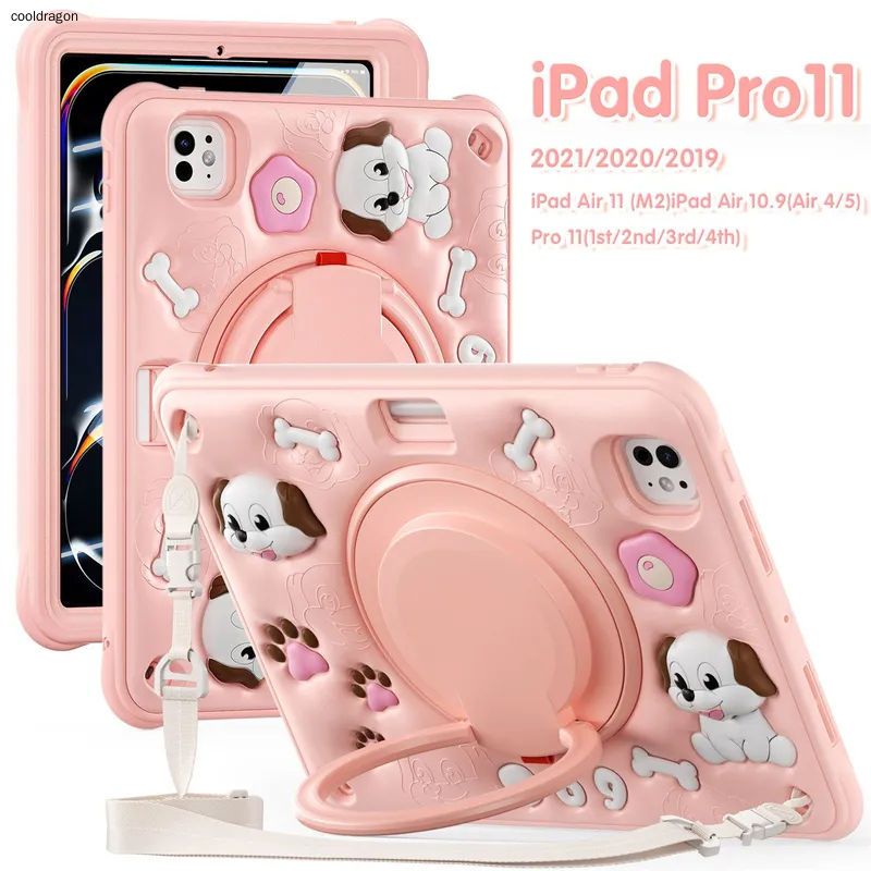 智能手机壳 用于 Apple iPad Pro M5 2025, 塑料 , 粉红色