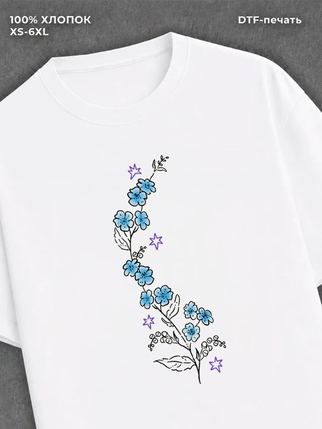 Футболка flowers
